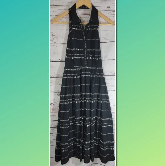 Eva Franco Dresses | Eva Franco Embroidered Dress | Color: Black/Cream | Size: 2 | Love_Jacquelynn's Closet